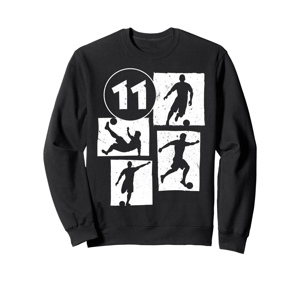 11Th Birthday Soccer Player Sweatshirt - Novelty Apparel Men Women