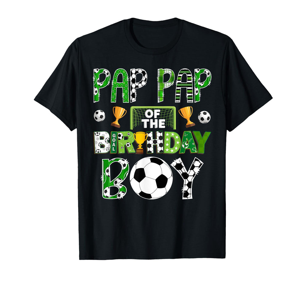 Pap Pap Birthday Soccer Player Game T-Shirt - Custom Art Print for Adults