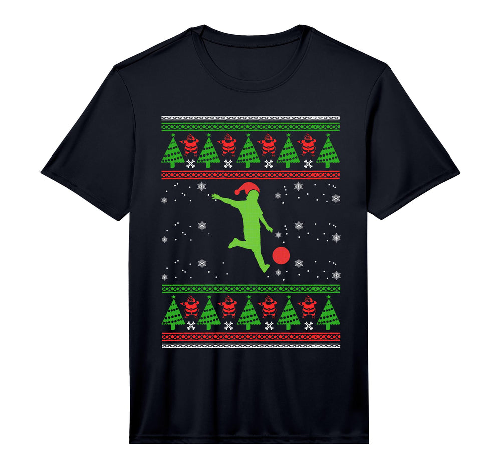 Soccer Player Sport Ugly X Mas T-Shirt - Aesthetic Graphic Men Women