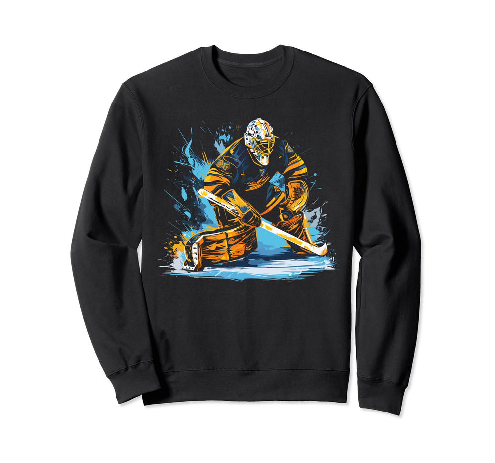Ice Hockey Goalie Goaltender Sweatshirt - Aesthetic Graphic Men Women
