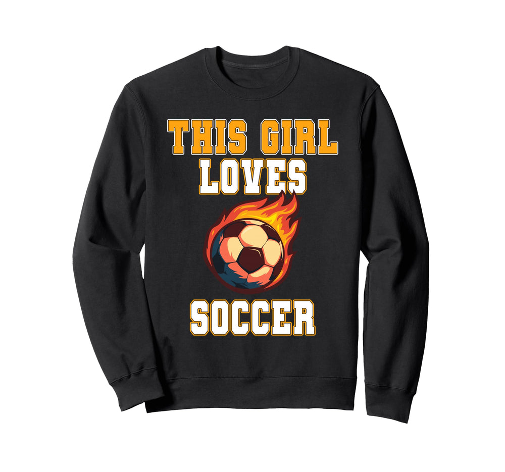 This Loves Soccer Game Day Female Sweatshirt - Trendy Graphic Men Women