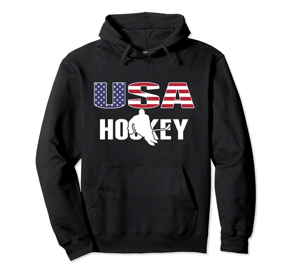 America Ice Hockey Lovers Jersey Usa Hoodie - Unique Graphic Men Women