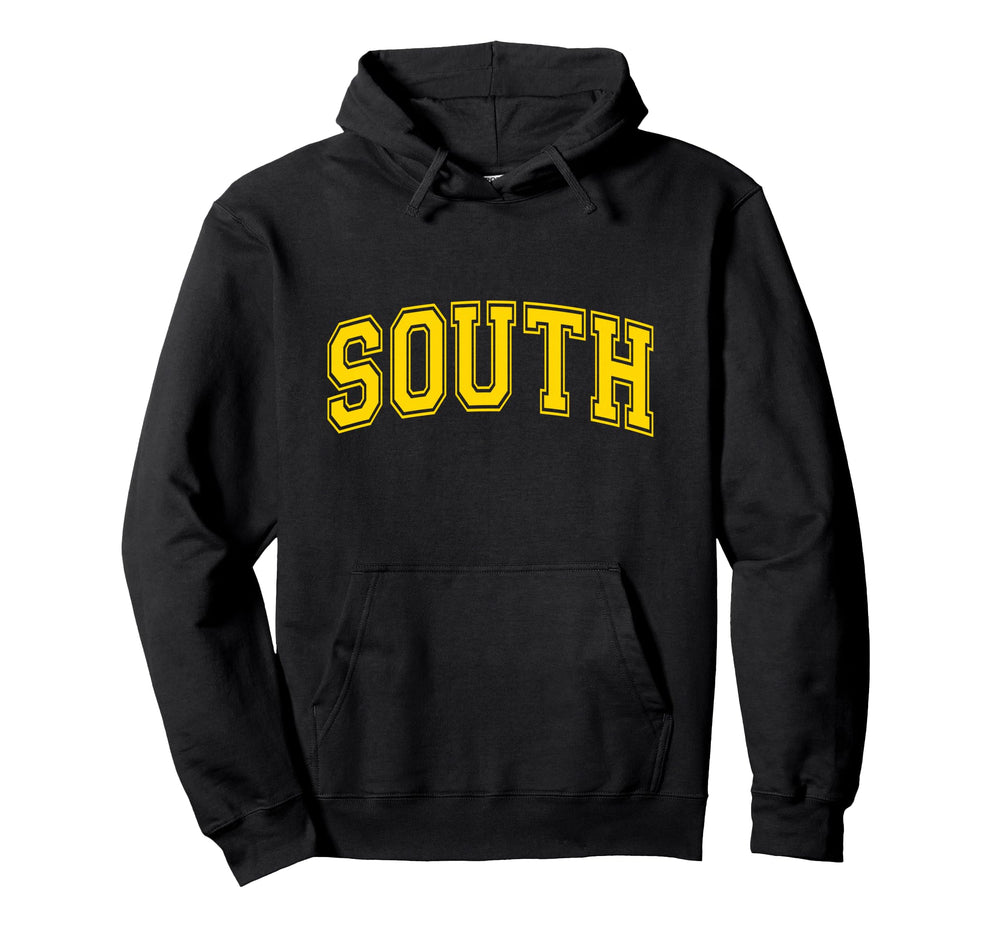 Yellow South Team Colors Spirit Sports Hoodie - Custom Art Print Men Women