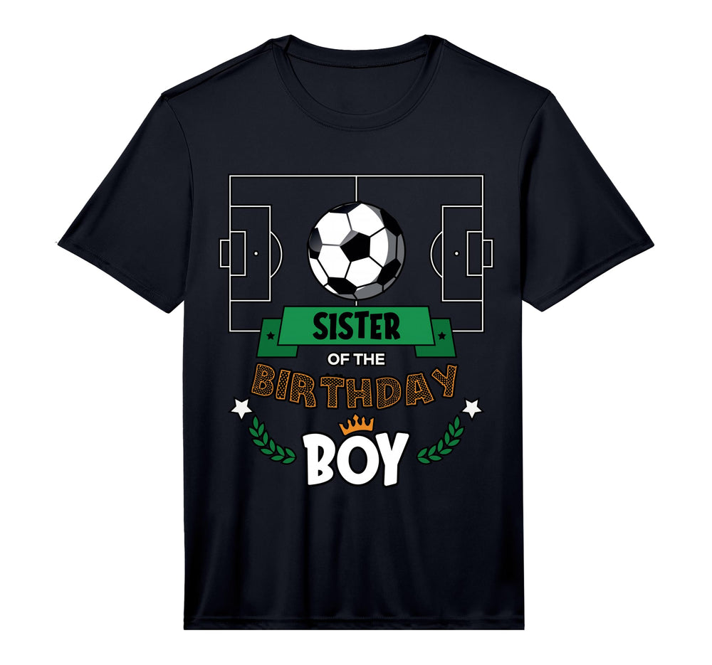 Sister Birthday Soccer Theme Matching T-Shirt - Streetwear Style Unisex