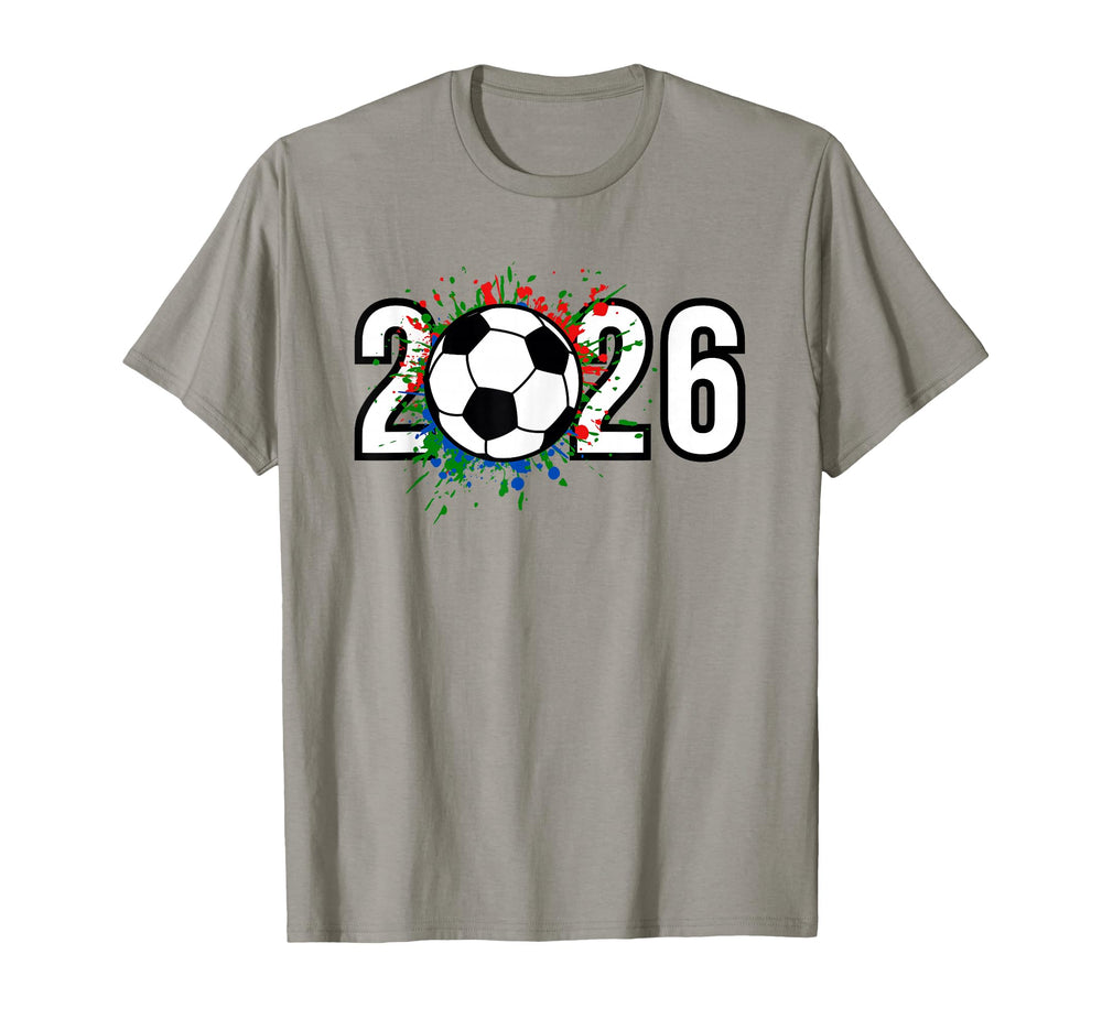 2026 Soccer Play Game Year Players T-Shirt - Fun Novelty Design for Adults