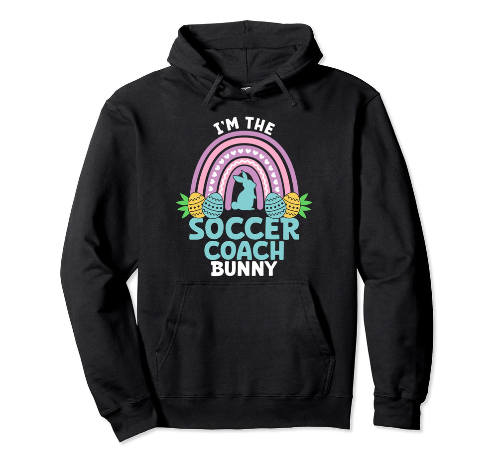 Happy Easter Day Im Soccer Coach Hoodie - Aesthetic Graphic for Adults