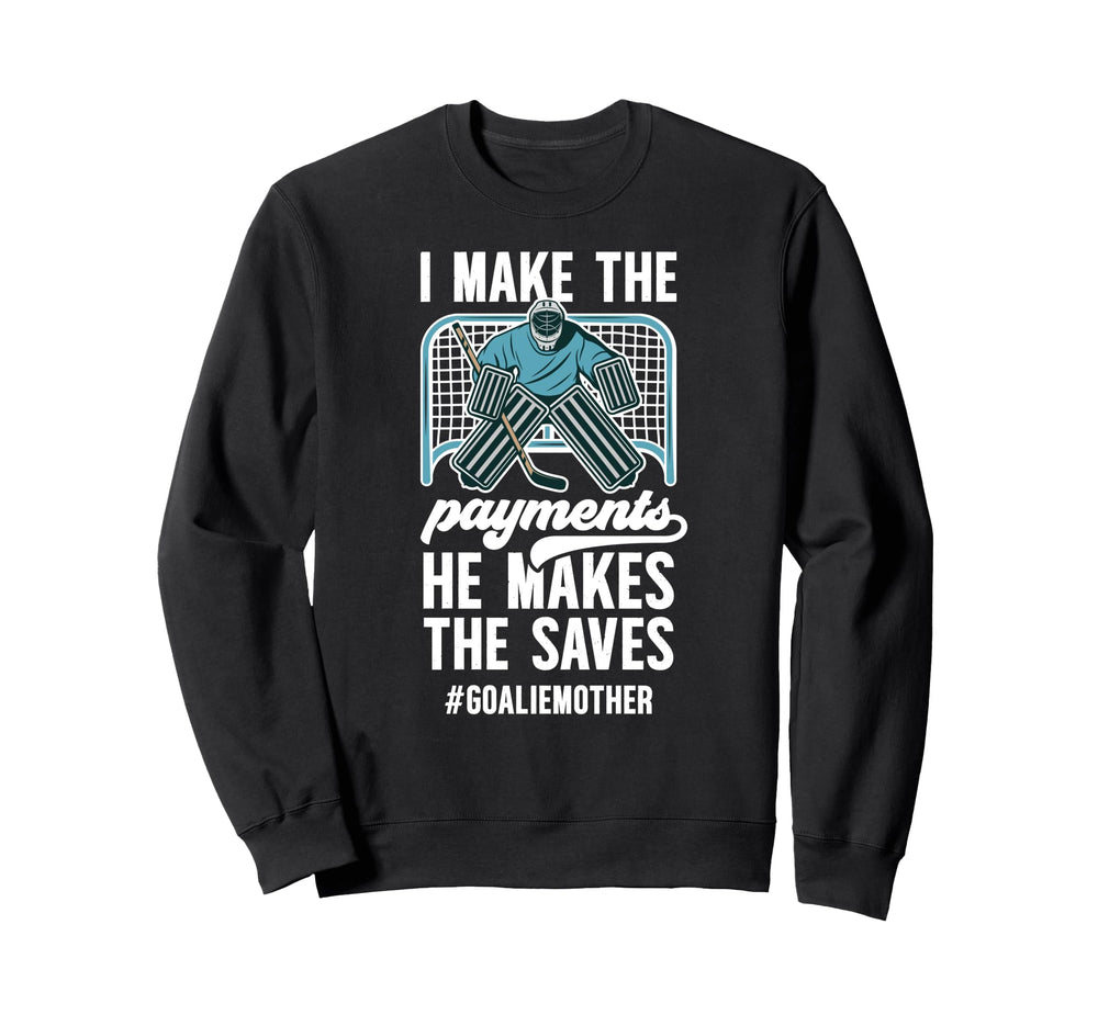 Funny Hockey Goalie Mother Sweatshirt - Aesthetic Graphic for Adults
