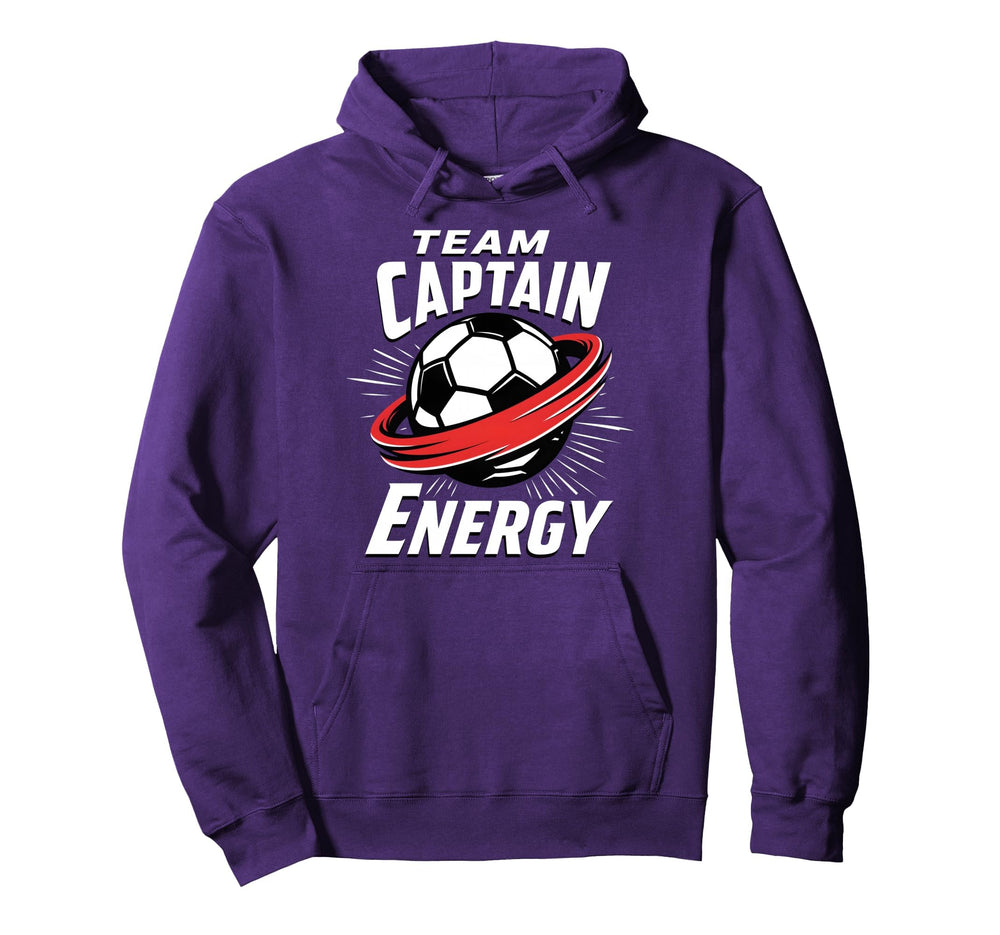 Team Captain Energy Soccer Hoodie - Fun Novelty Design Men Women