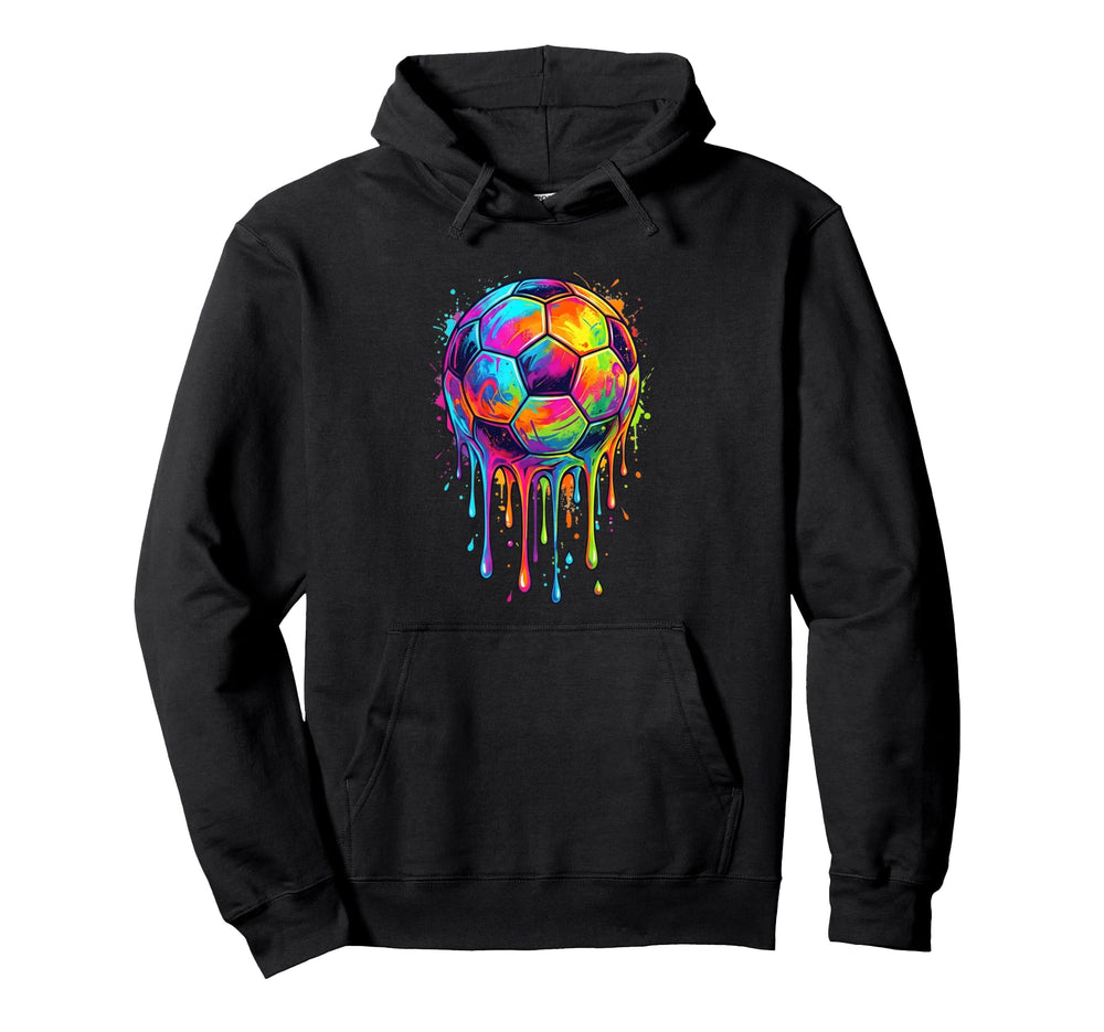 Dripping Soccer Drip Ice Cream Drip Hoodie - Streetwear Style for Adults