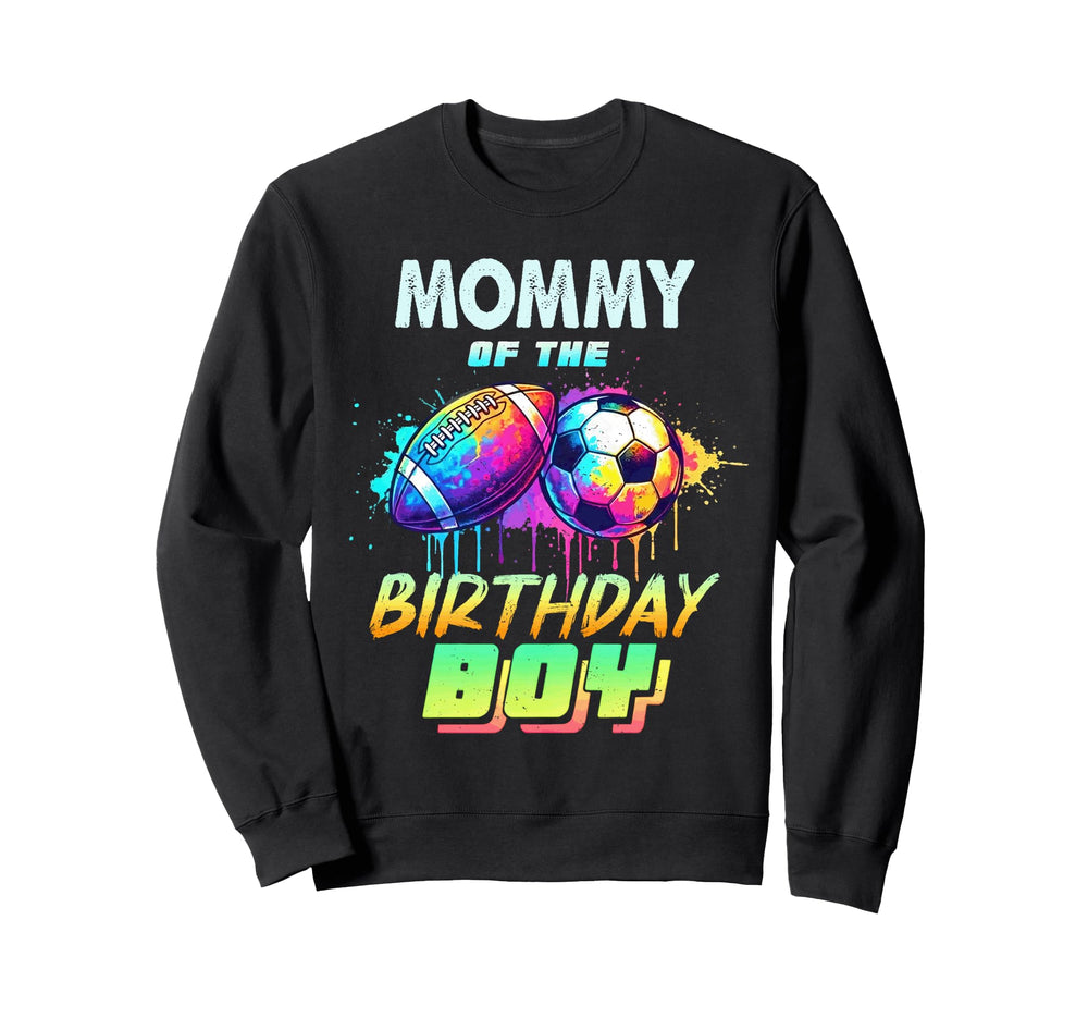 Mommy Birthday Football Sweatshirt - Casual Everyday Wear for Adults