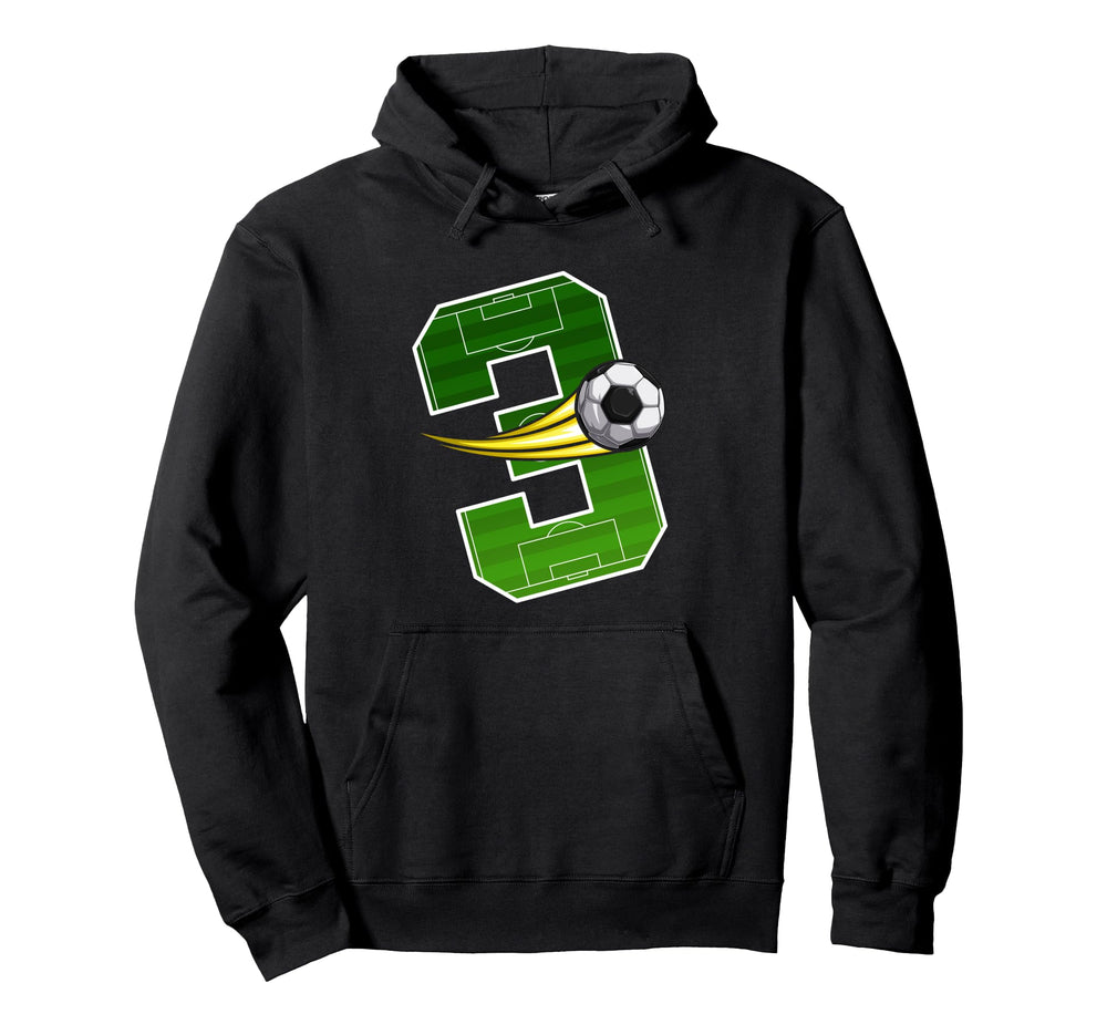 Soccer 3Rd Birthday Im 3 Childrens Hoodie - Unique Graphic Men Women