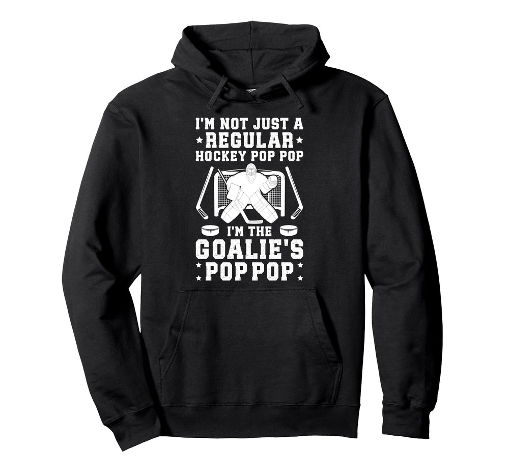 Im Hockey Goalie Pop Pop Ice Hockey Hoodie - Graphic Print for Adults