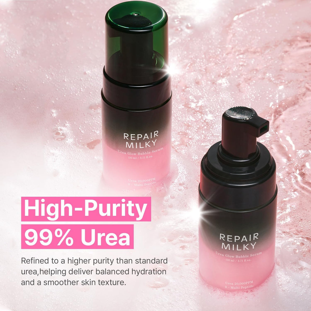 Shaishaishai Repair Milky Urea Glow Bubble Serum - Snipetell