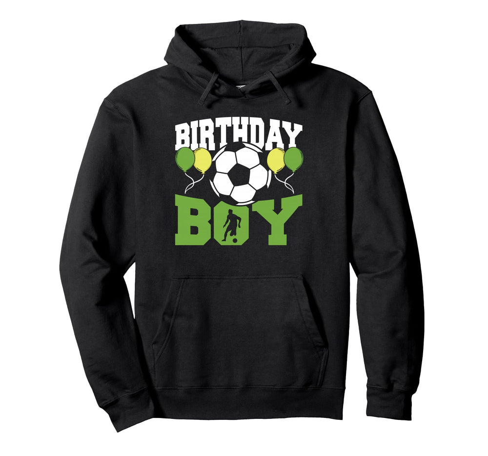 Birthday Family Matching Soccer Birthday Hoodie - Graphic Print for Adults