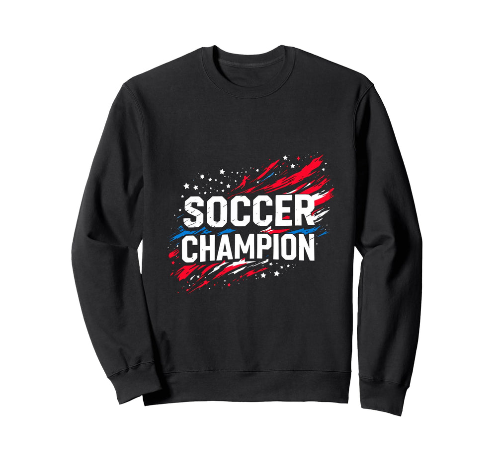 Soccer Champion Soccer Sports Sweatshirt - Custom Art Print Unisex