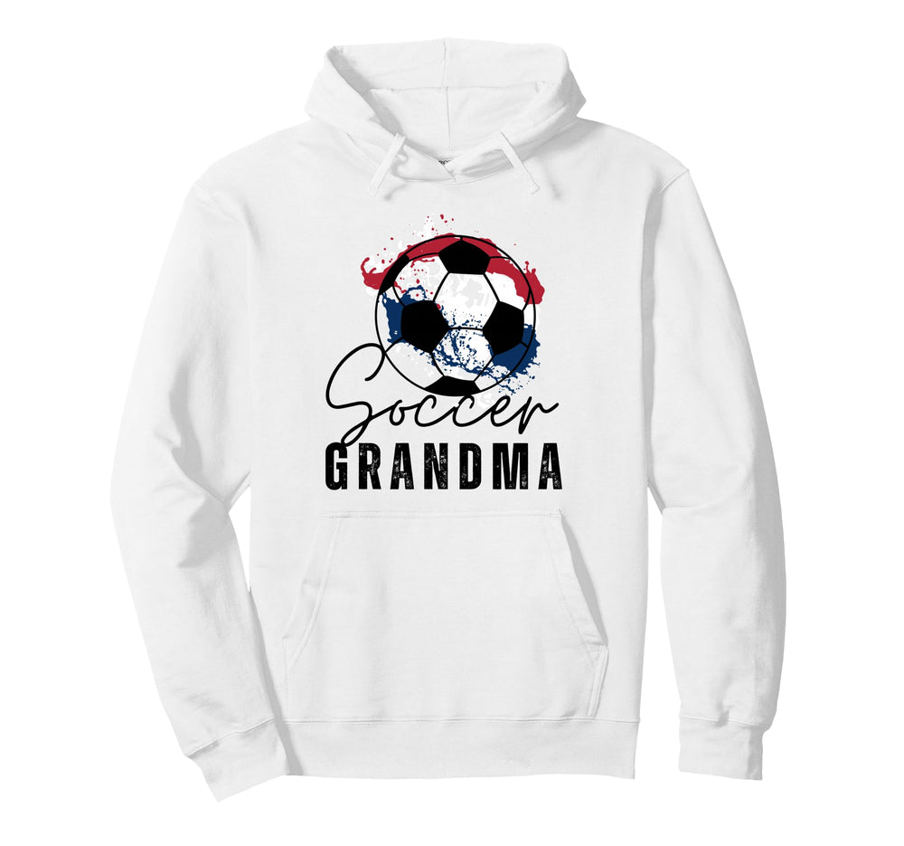 Funny Grandma Proud Soccer Lover Nana Red Hoodie - Novelty Apparel Unisex