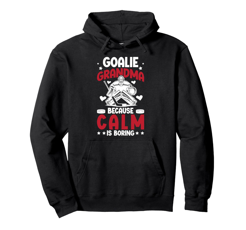 Funny Hockey Goalie Grandma Ice Hoodie - Aesthetic Graphic for Adults