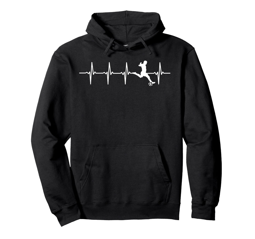 Soccer Heartbeat Soccer Player Hoodie - Custom Art Print Men Women
