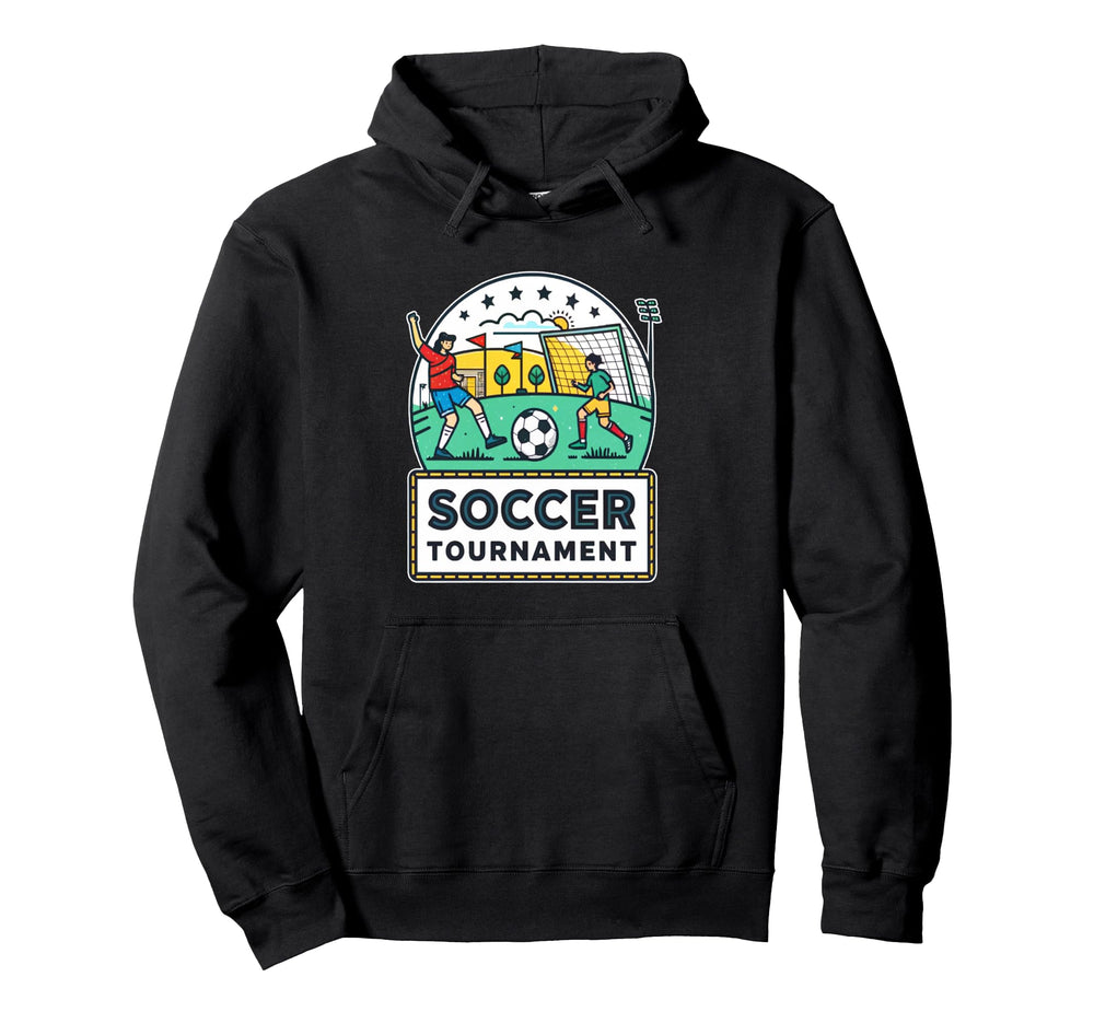 Competitive Sports Soccer Tournament Hoodie - Aesthetic Graphic Unisex