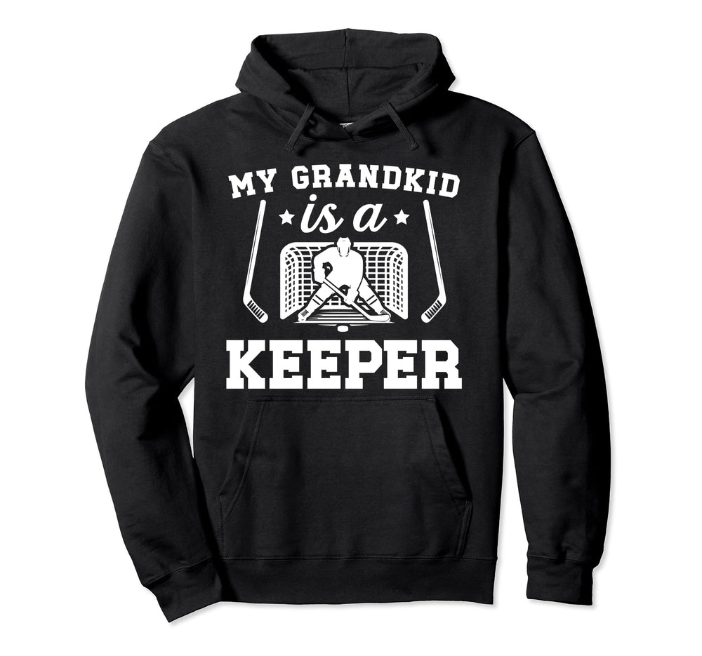 Proud Hockey Goalkeeper Grandpa Hockey Hoodie - Trendy Graphic Men Women