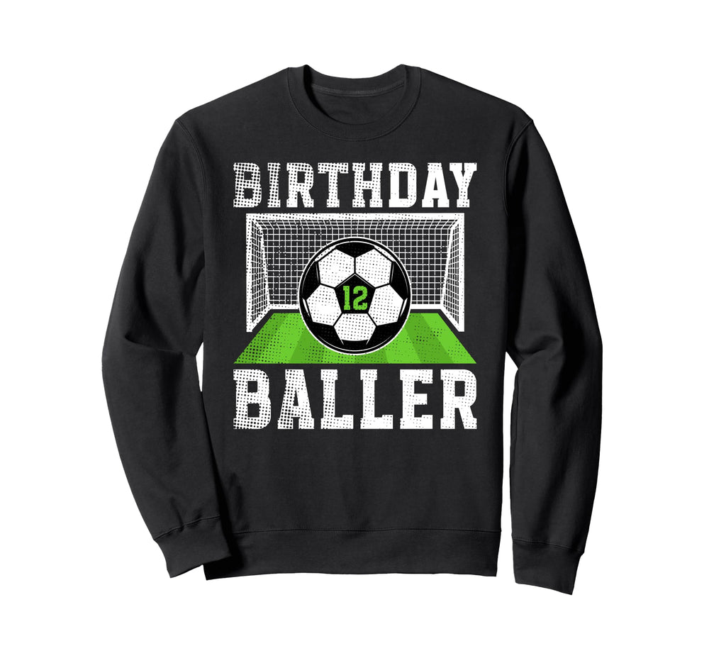 12Th Birthday Soccer 12 Year Old Sweatshirt - Custom Art Print for Adults