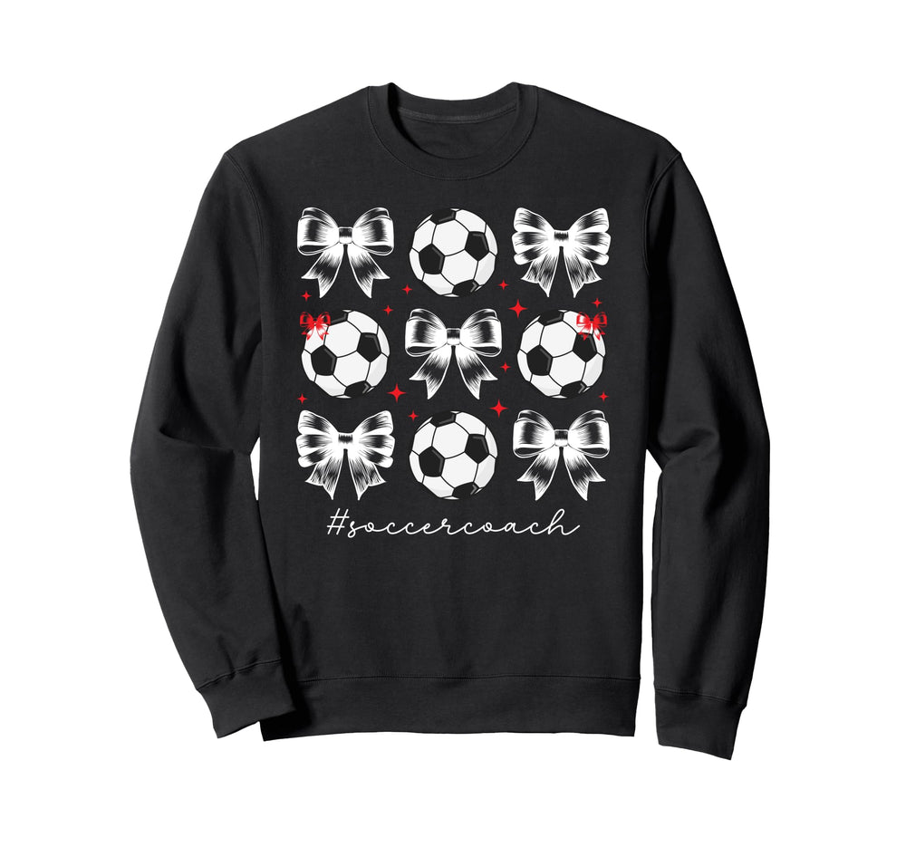 Soccer Coach Coquette Soccer Sweatshirt - Novelty Apparel Men Women