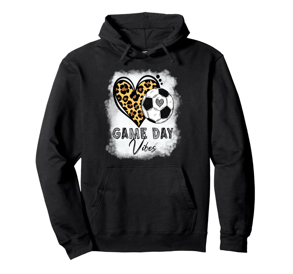 Bleached Soccer Game Day Vibes Soccer Hoodie - Casual Everyday Wear Unisex