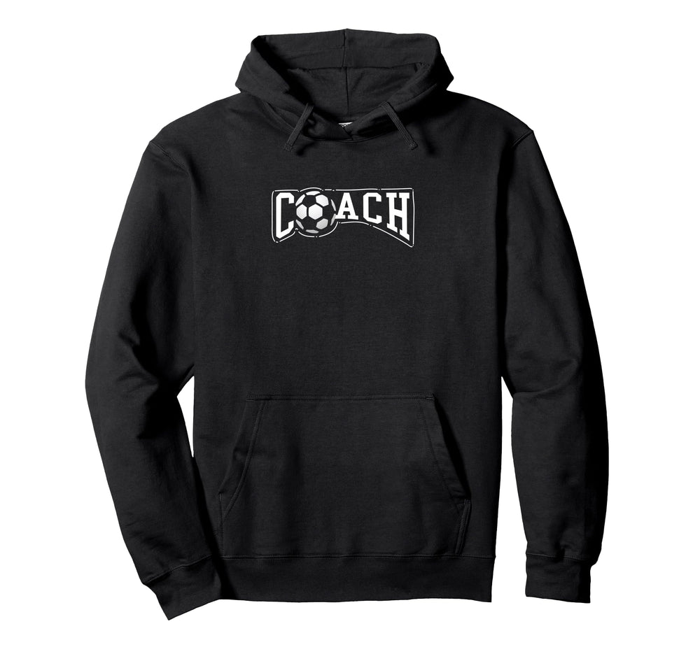 Soccer Ball Coach Gift Sports Coaching Hoodie - Minimalist Print Unisex
