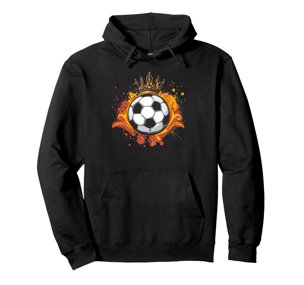 Awesome Soccer Ball Fit King Costume Hoodie - Unique Graphic Unisex