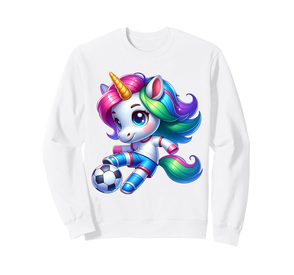 Footballer Unicorn Fans Sweatshirt - Casual Everyday Wear for Adults