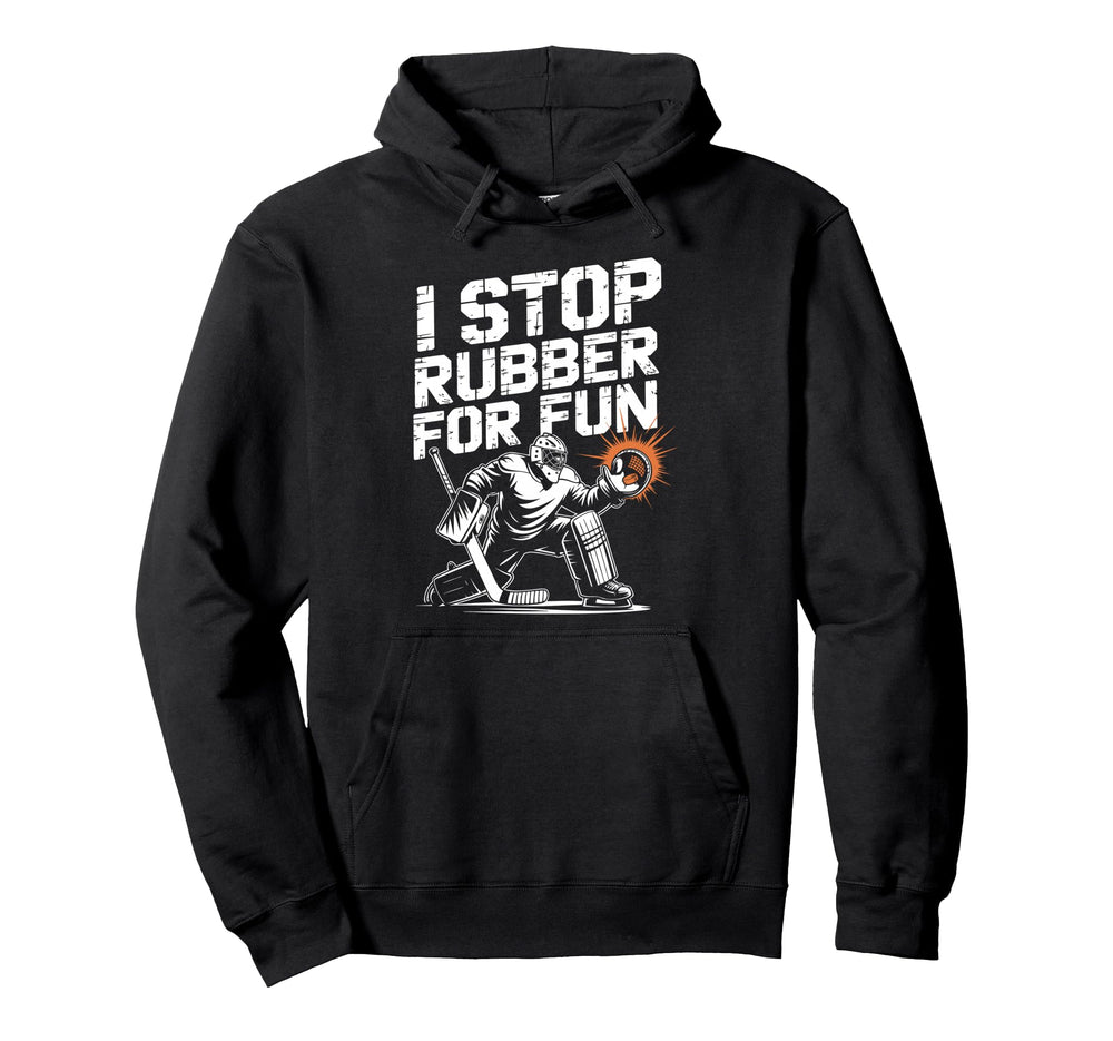 Ice Hockey Goalkeeper Saves Goalie Hoodie - Custom Art Print for Adults