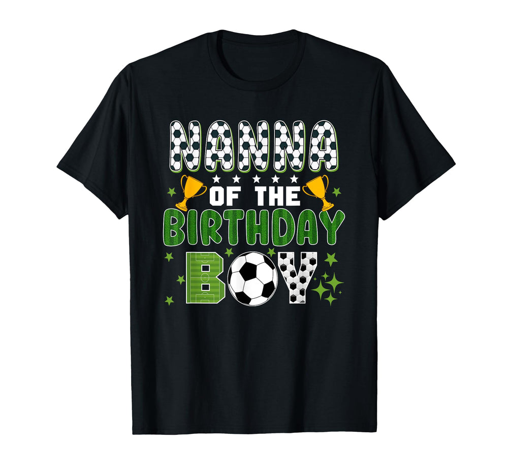 Nanna Birthday Soccer Group Family T-Shirt - Custom Art Print Men Women