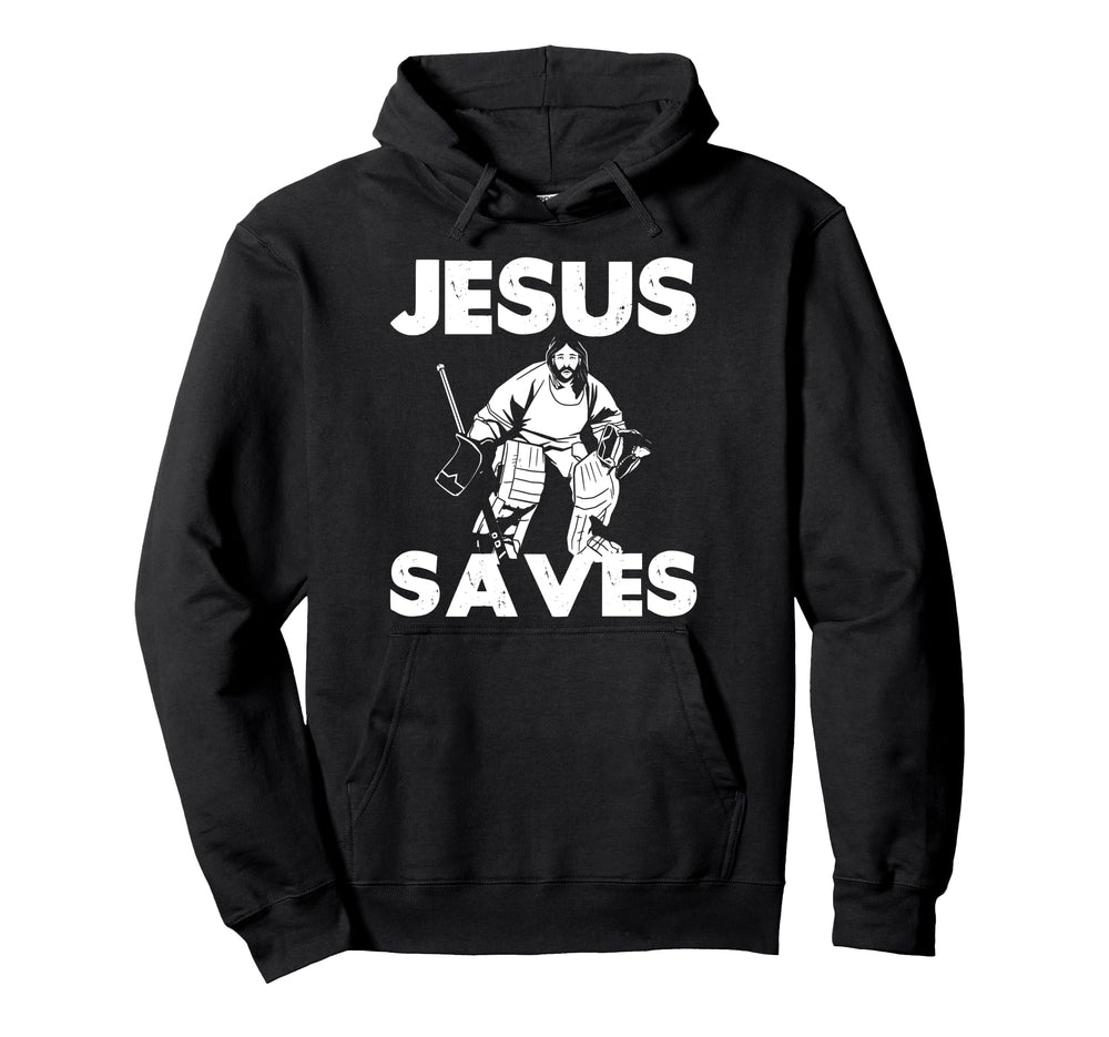 Ice Hockey Goalie Goalkeeper Jesus Jesus Hoodie - Trendy Graphic Men Women