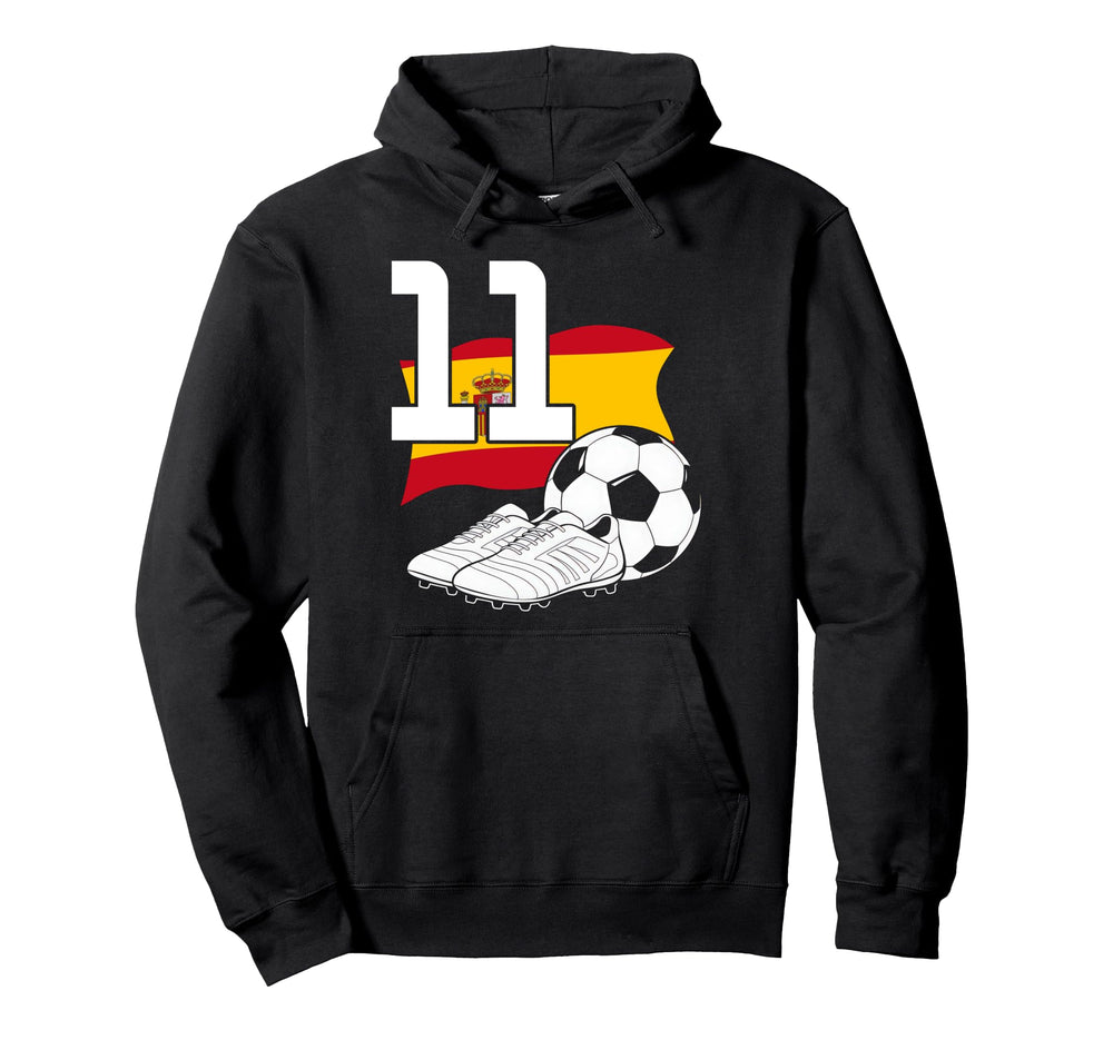 11 Soccer Birthday Gift Soccer Fan Hoodie - Custom Art Print Men Women