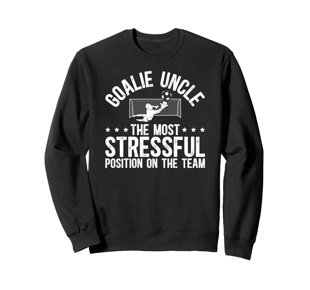 Funny Soccer Goalie Uncle Soccer Sweatshirt - Minimalist Print Men Women