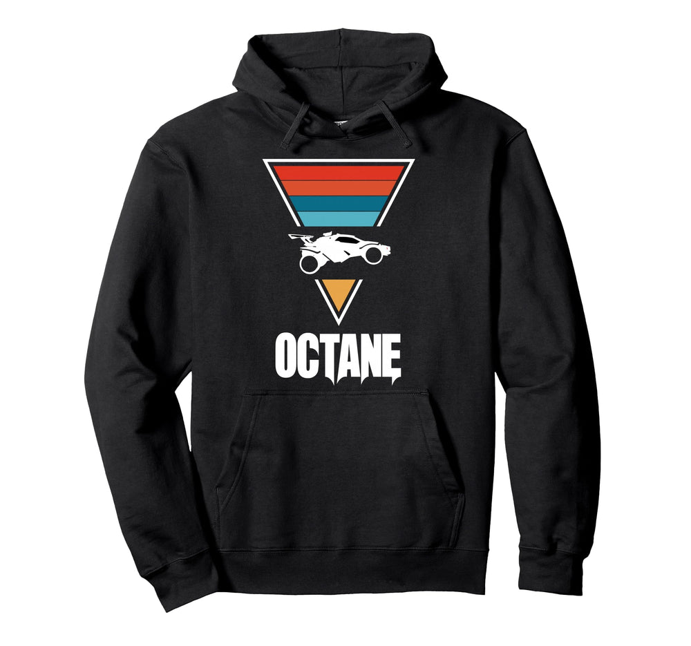 Octane Rocket Soccer Sunset Distressed Hoodie - Graphic Print Unisex