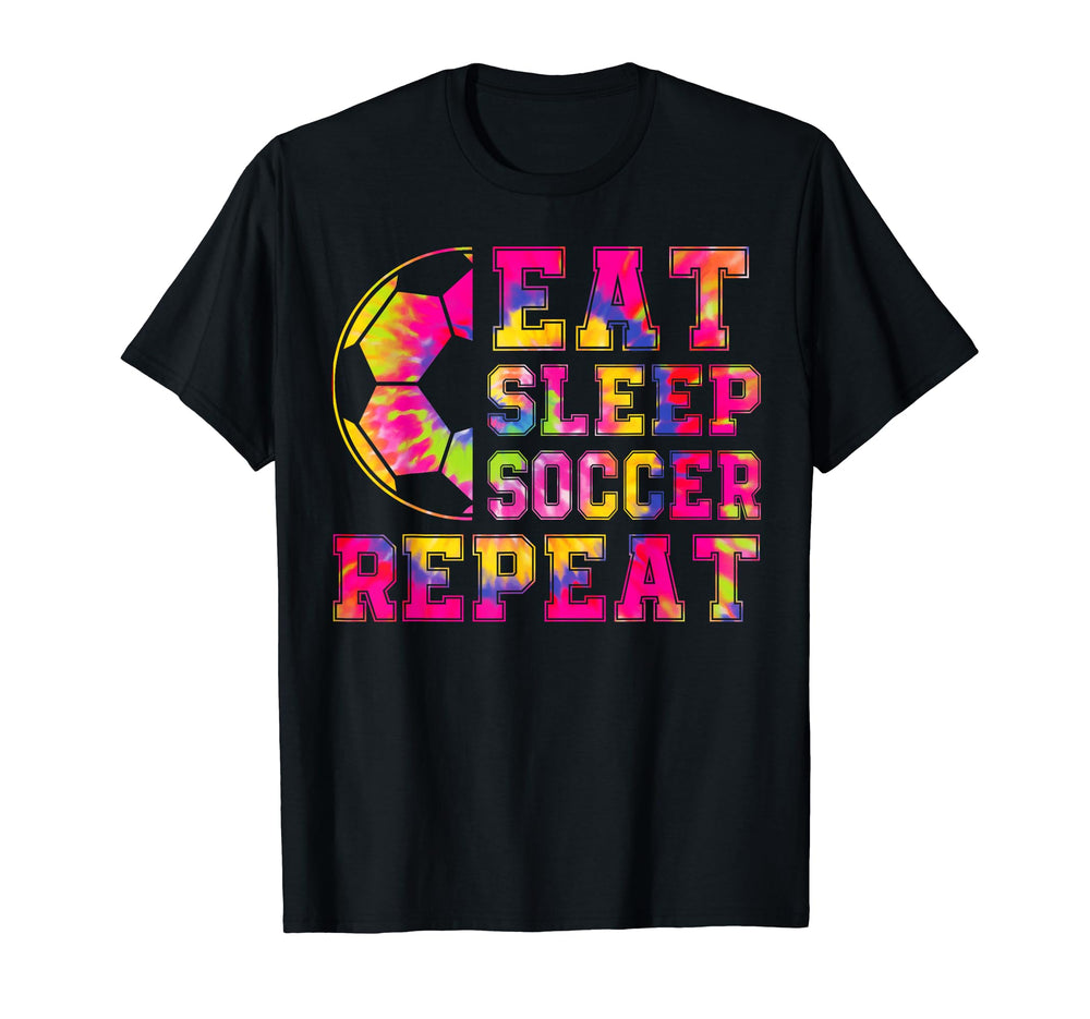 Soccer Eat Sleep Soccer Repeat Teen T-Shirt - Casual Everyday Wear Unisex