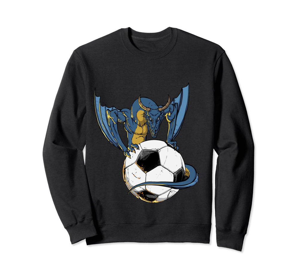 Soccer Goalie Goalkeeper Dragon Sweatshirt - Fun Novelty Design Unisex