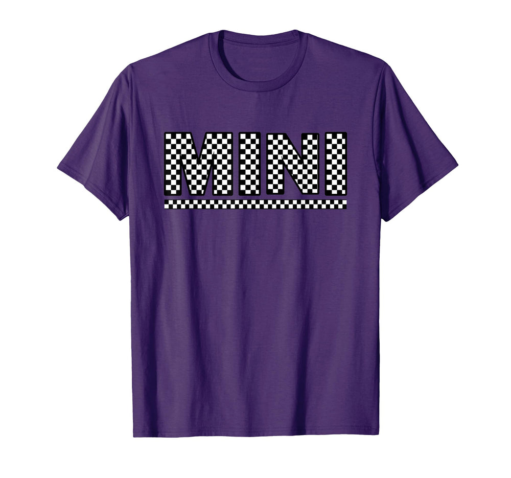 Checkered Mini T-Shirt - Custom Art Print for Adults
