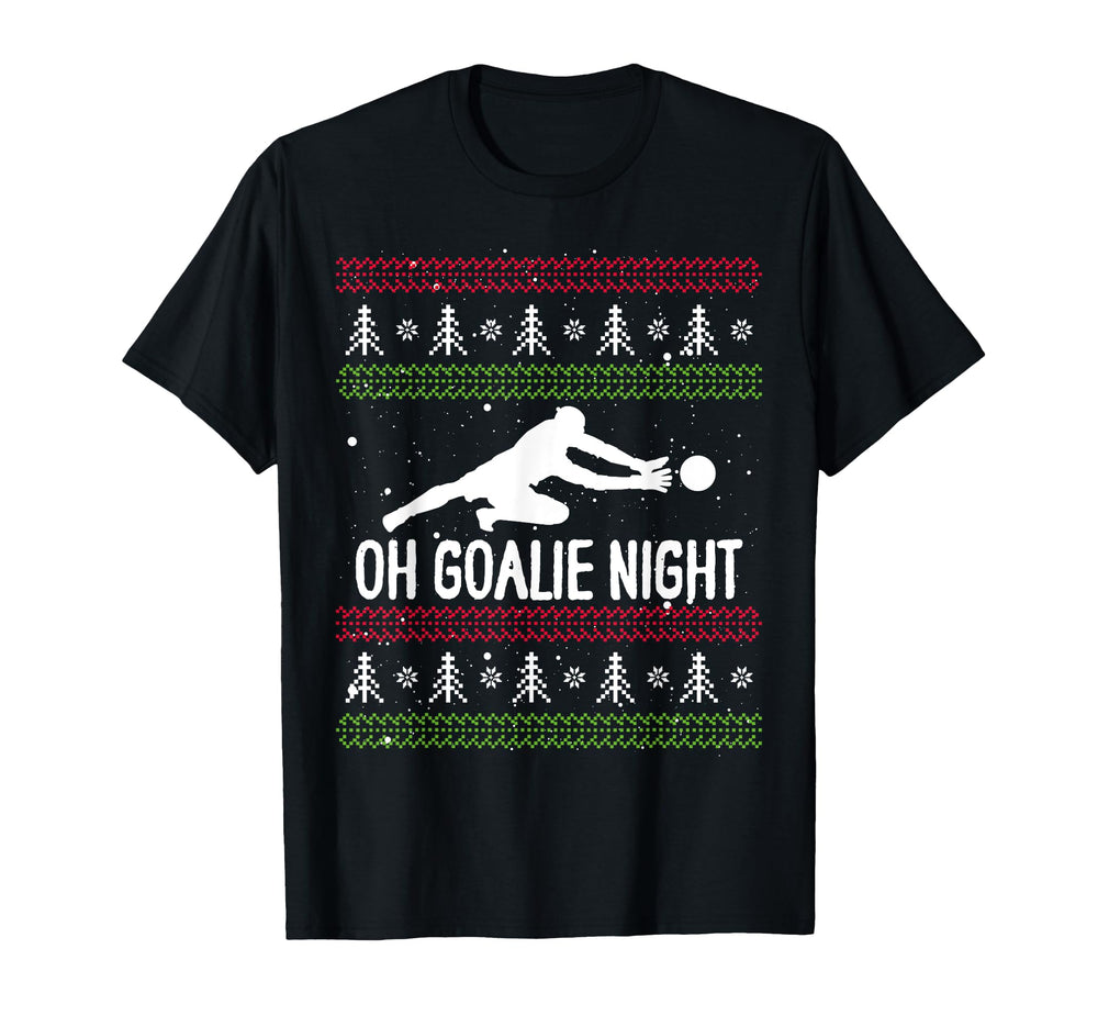 Soccer Player Day Goalkeeper Santa Claus T-Shirt - Aesthetic Graphic Unisex