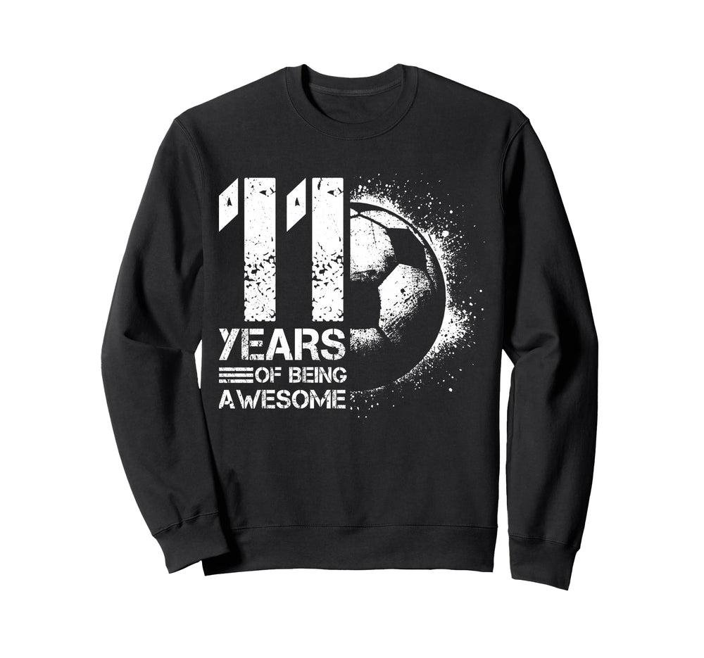 11Th Birthday Soccer Player Sweatshirt - Streetwear Style for Adults