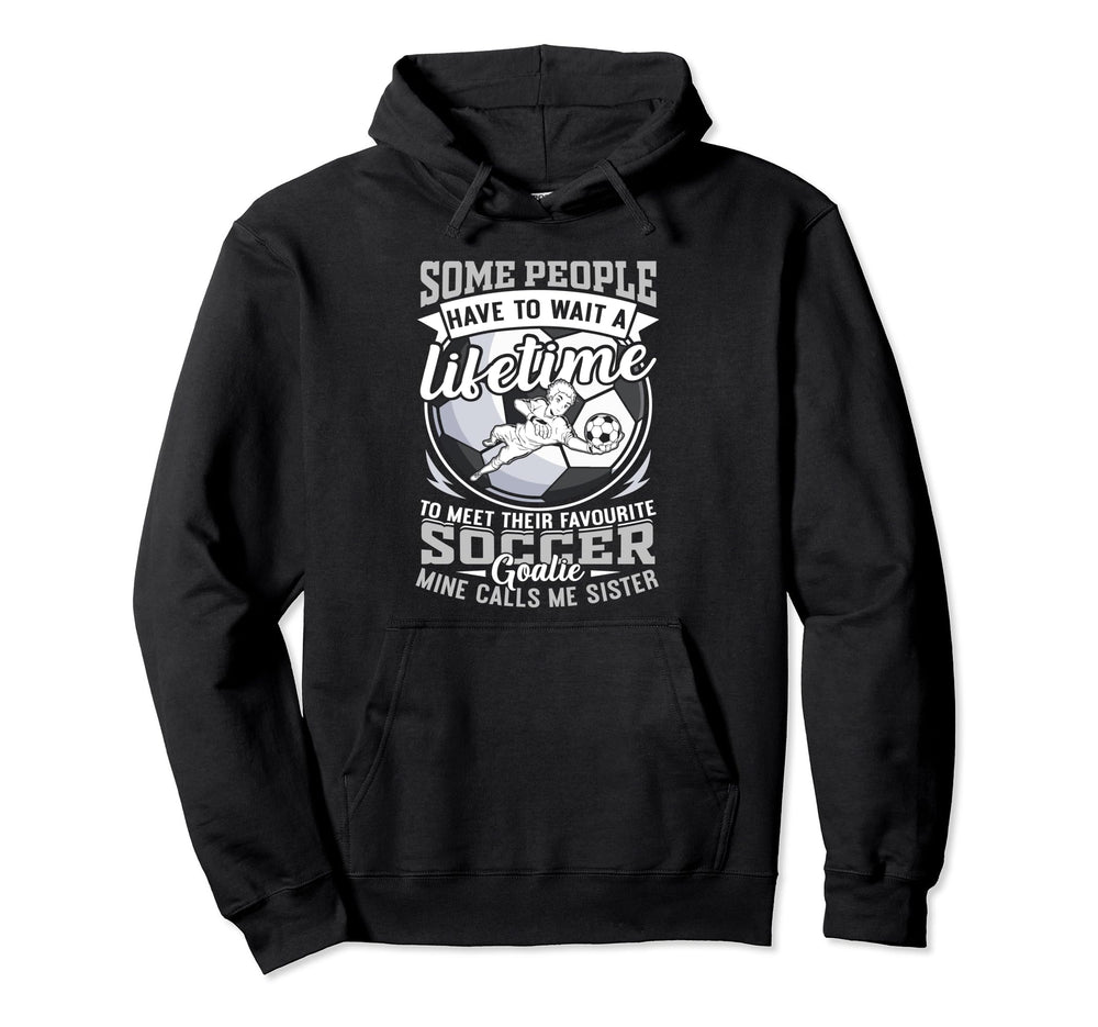 My Favorite Soccer Player Calls Me Hoodie - Trendy Graphic for Adults