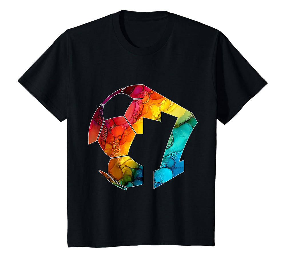 Number 7 Years Soccer 7Th Birthday T-Shirt - Graphic Print Unisex