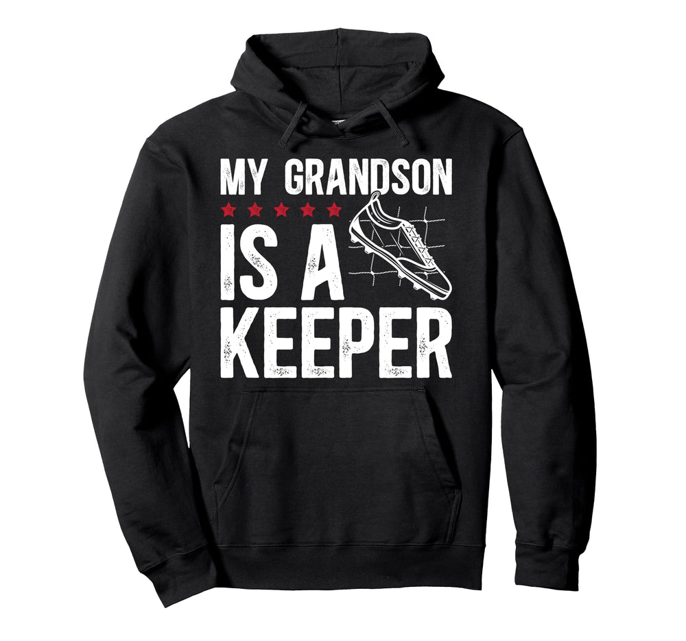 Soccer Keeper Grandpa Soccer Goalie Hoodie - Unique Graphic for Adults
