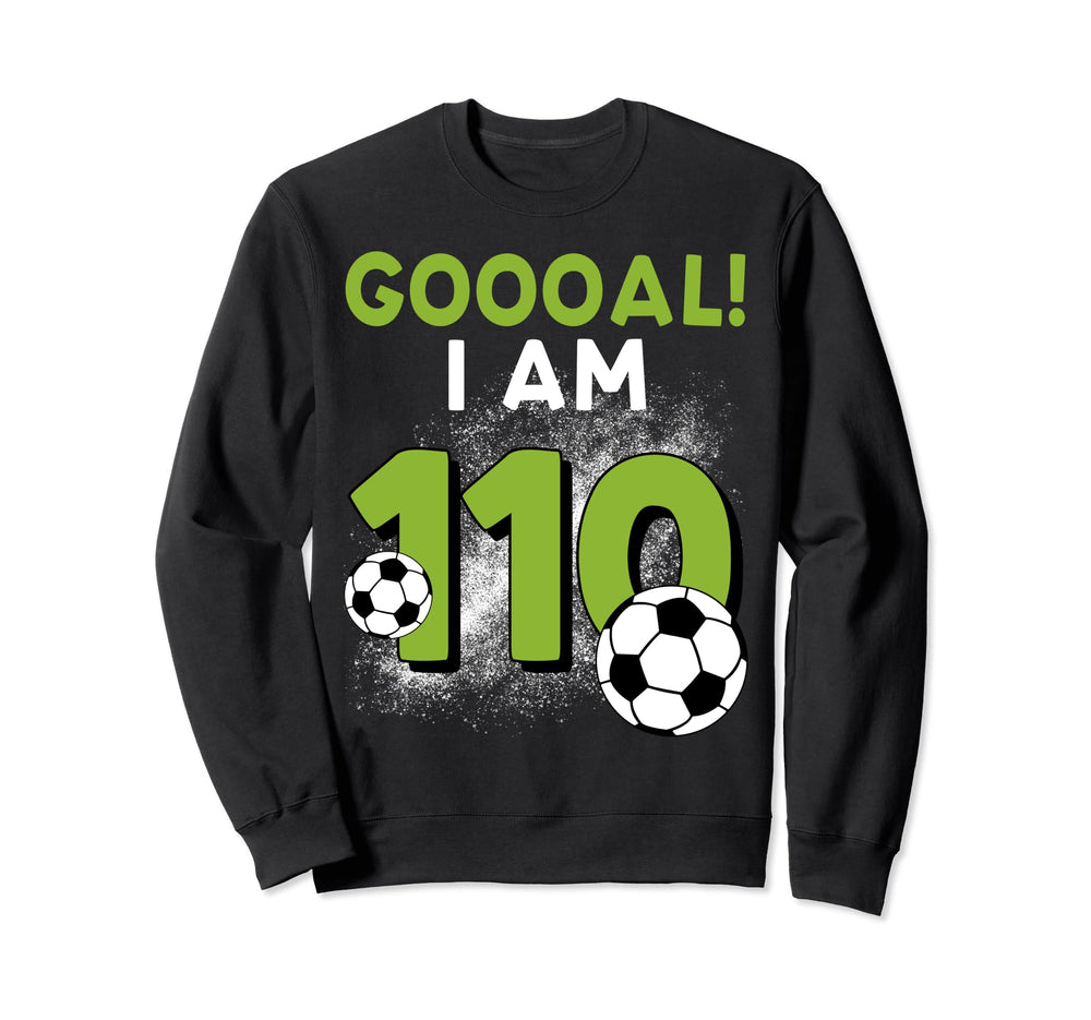 110Th Birthday Soccer Theme Sweatshirt - Aesthetic Graphic Men Women