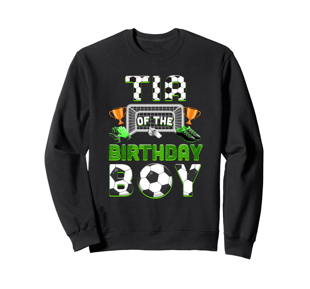 Tia Birthday Soccer Family Matching Sweatshirt - Trendy Graphic for Adults
