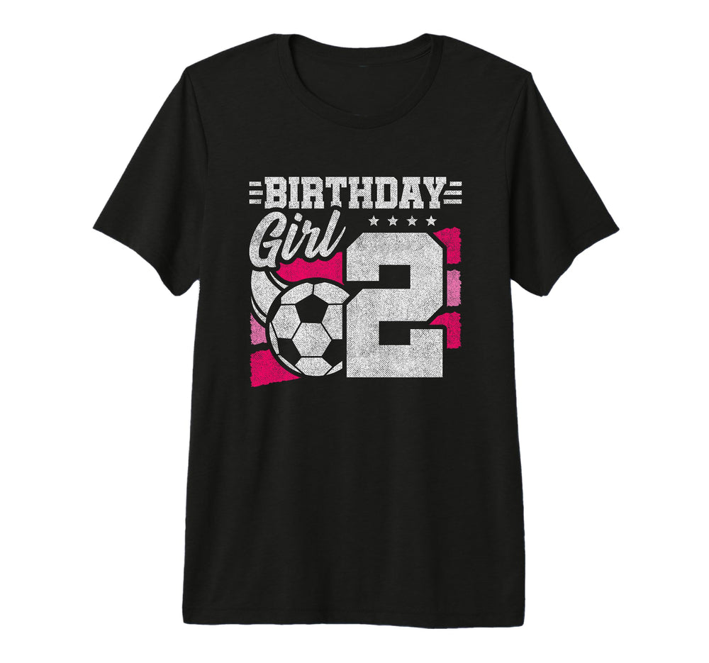 2 Year Old Soccer Birthday 2Nd T-Shirt - Custom Art Print for Adults