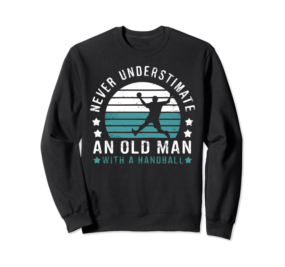I Love Handball Player Sports Sweatshirt - Minimalist Print for Adults