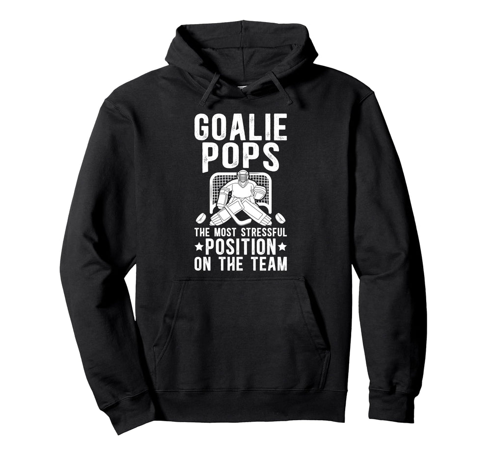 Funny Hockey Goalie Pops Ice Hockey Hoodie - Aesthetic Graphic for Adults