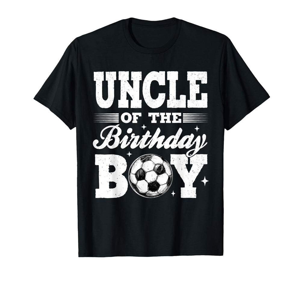 Uncle Birthday Soccer Matching Family T-Shirt - Trendy Graphic Men Women